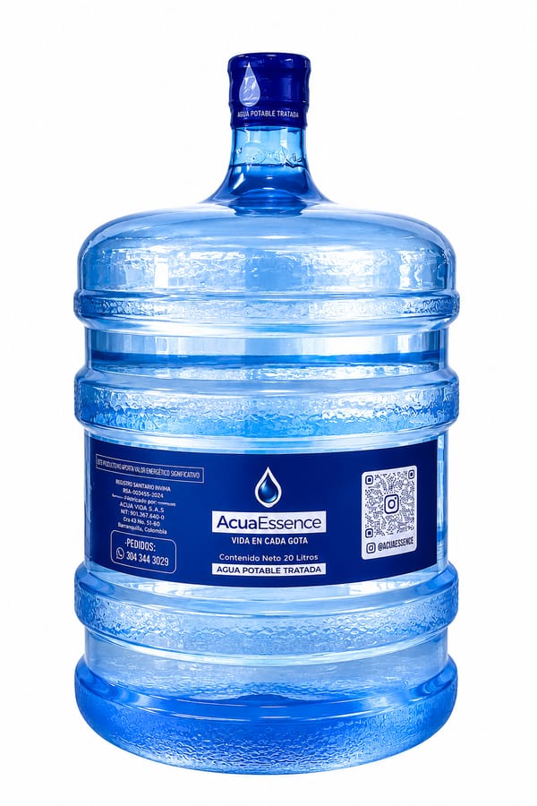 Botellón de agua AcuaEssence de 20 litros